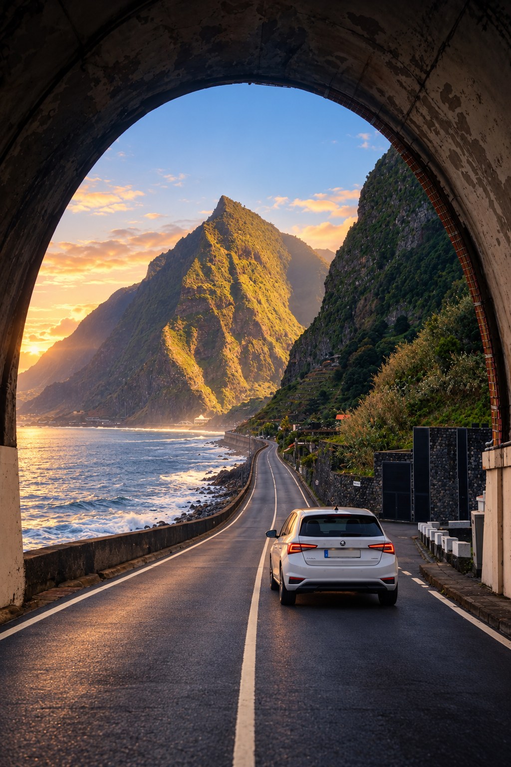 Coastal road at São Vicente, Madeira